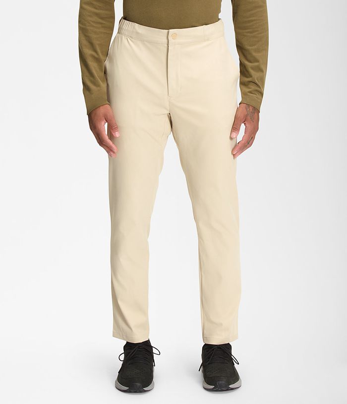 Pantalones The North Face Hombre Estándar Tapered - Colombia HVABFP657 - Beige